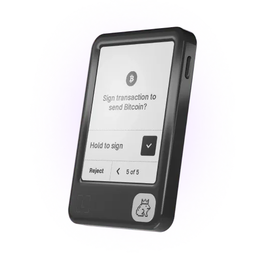 Ledger Wallet Nano device showing Secure Element hardware chip